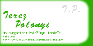 terez polonyi business card